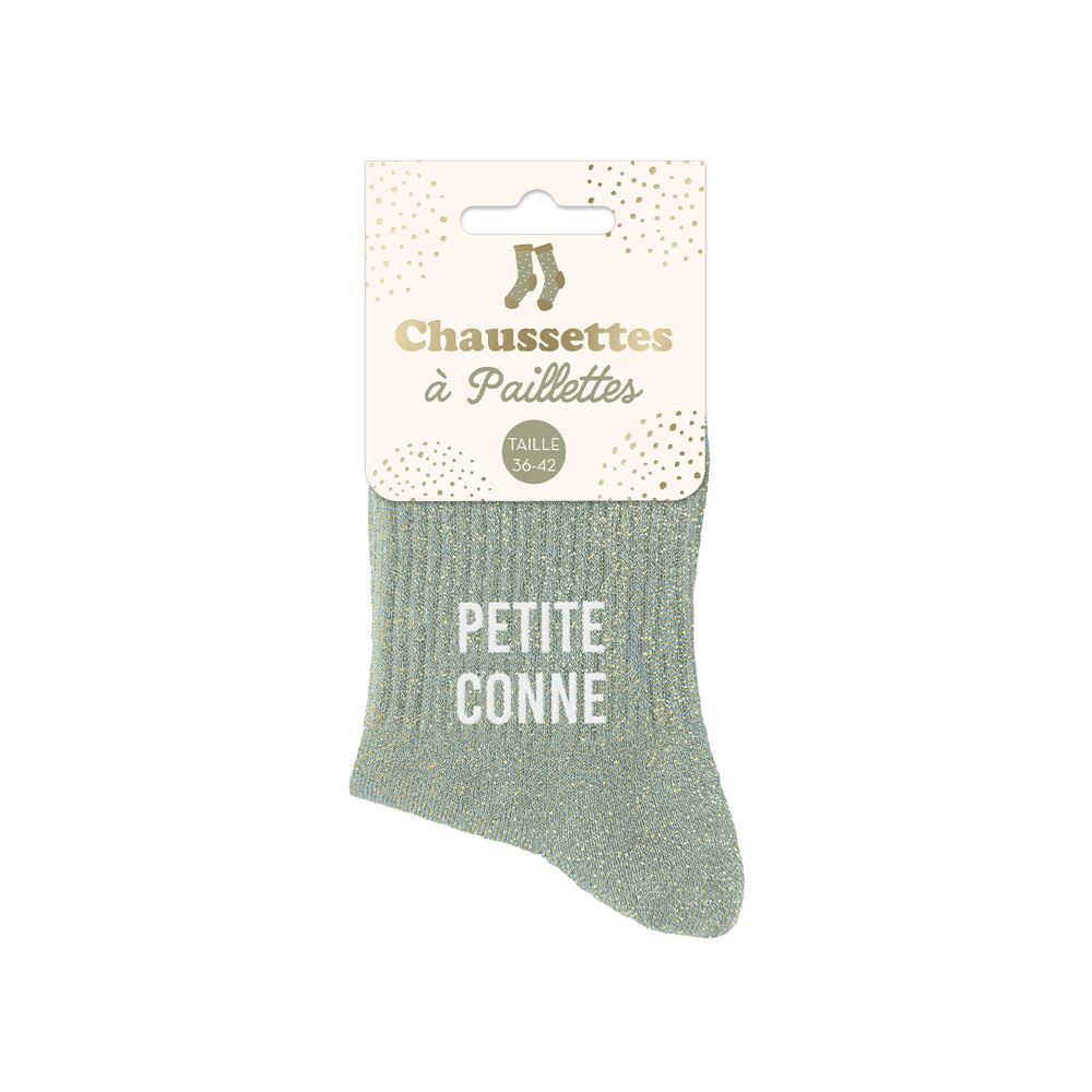 Chaussettes paillettes Petite Conne