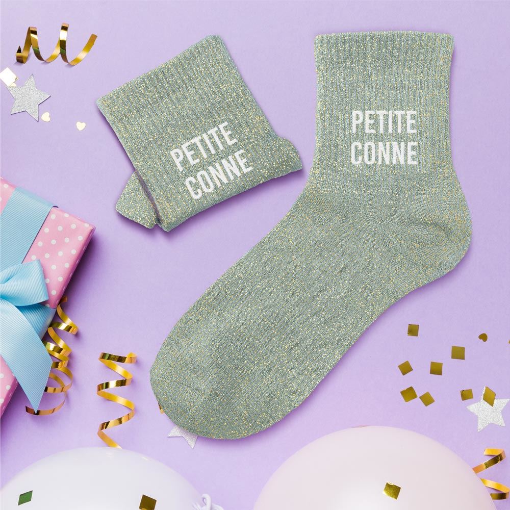 Chaussettes paillettes Petite Conne