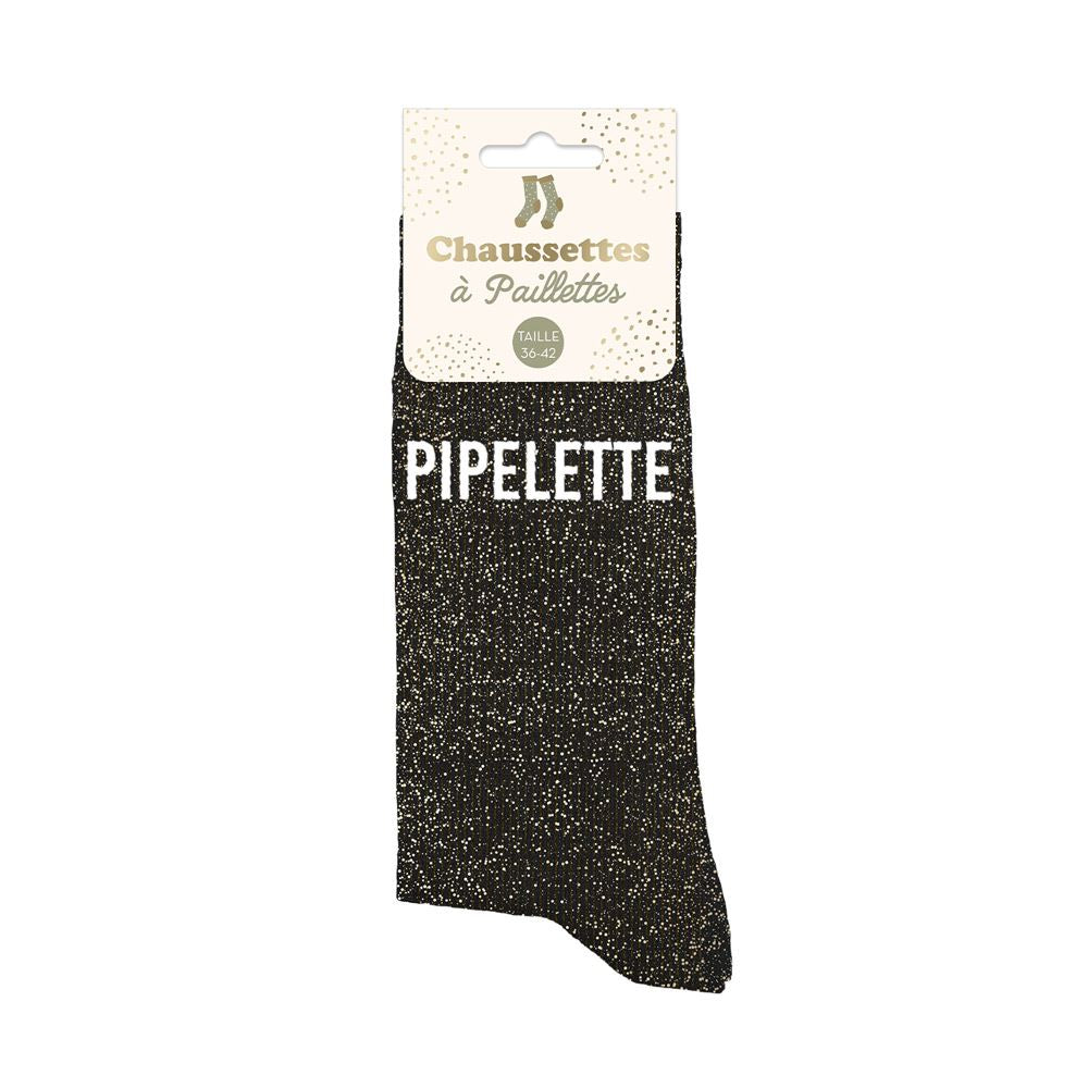 Chaussettes paillettes Pipelette